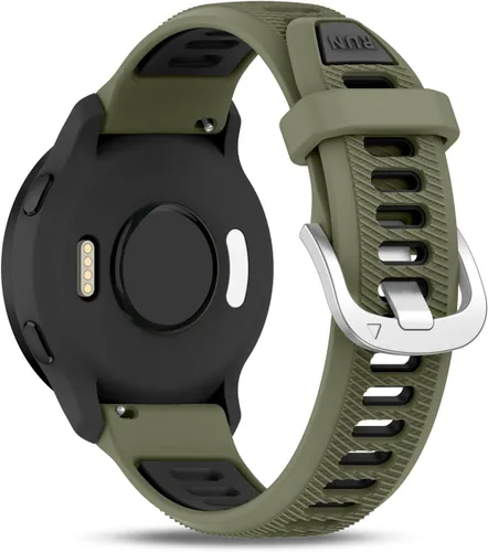 Vista 10 de Bolesi Correa de silicona de 18mm 20mm 22mm Compatible con Garmin Venu 3S/2S/Vivoactive 4S/Forerunner 265S/255S, Forerunner 165/55/245/Vivoactive