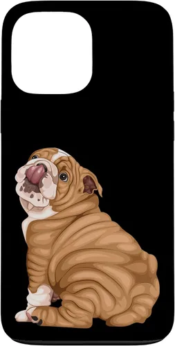 Vista 24 de Funny Puppy Art Illustration English Bulldog Owner Case para iPhone 17