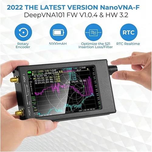 Vista 3 de Network Analyzer, Vector Network Analyzer 10KHz-1.5GHz 0.3 Inch Antenna Measuring