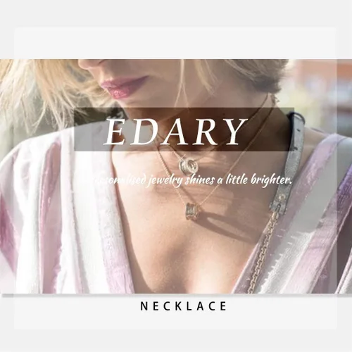 Vista 7 de Edary - Collar estilo bohemio escalonado con dije de luna y mapa, joyas para mujeres y niñas