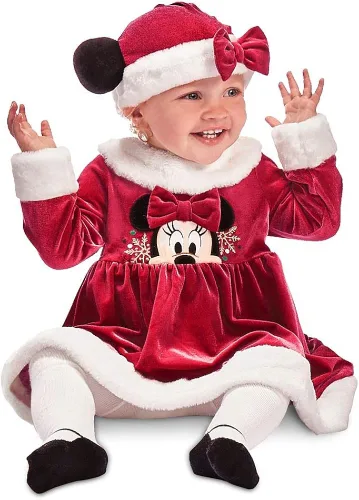 Vista 2 de Disney Minnie Mouse - Juego de vestido y sombrero para bebé