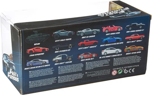 Vista 4 de Jada Toys Fast & Furious 1:24 Johnny's Honda S2000 - Coche fundido a presión, juguetes para niños y adultos, color negro