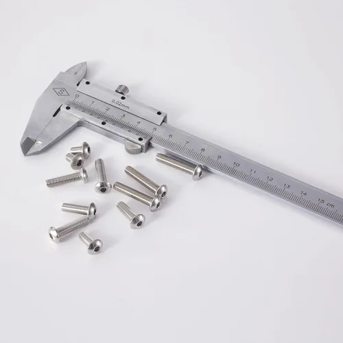Vista 7 de Tornillos de cabeza de botón M5 x 8 mm, 12 mm, 16 mm, 20 mm, 25 mm, tornillos de cabeza de botón, acero inoxidable 304, accionamiento hexagonal