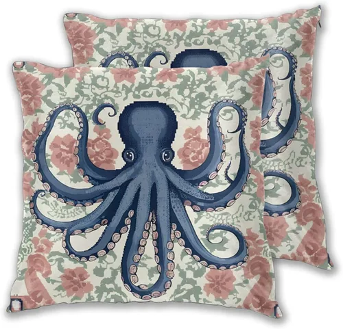 Vista 21 de Juego de 2 fundas de almohada de primavera y verano, diseño de libélula y flor, fundas para sofá, oficina, dormitorio, decoración del hogar, 16 x 16