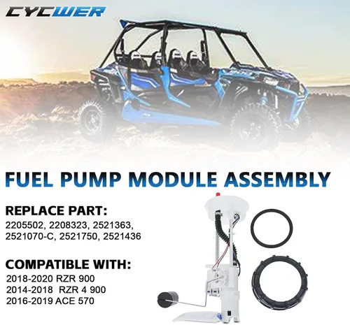 Vista 2 de Conjunto de módulo de bomba de combustible 2205502 2208323 para Polaris RZR 900 XP 1000 2014-20