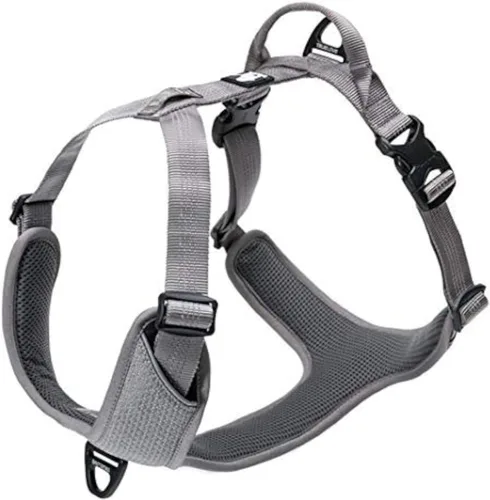 Vista 7 de WINHYEPET True Love TLH6071 - Arnés reflectante para perros pequeños, medianos y grandes, chaleco para mascotas, ajuste rápido, ajustable, para Negro