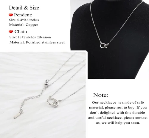 Vista 3 de OKEYCH Regalo de regalo para hija de padrastro, collar para hijastra, regalo para hijastra de madrastra padrastro, regalo de cumpleaños para hija
