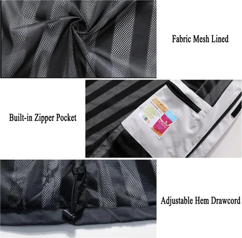 Vista 6 de Chaqueta impermeable y rompevientos para hombre, ligera y transpirable