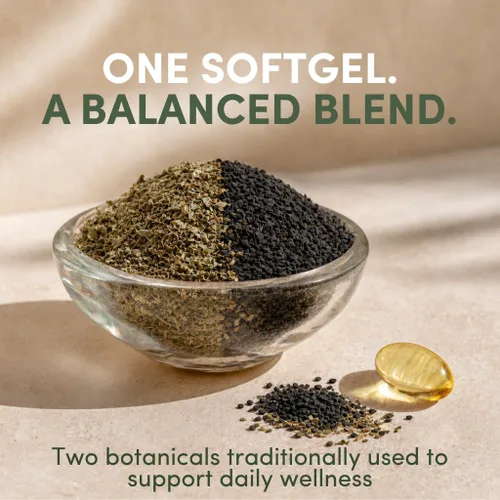 Vista 6 de Cápsulas blandas de aceite de orégano y semillas negras – Carvacrol natural y poten puro aceite de semilla negra – 7 mg de timoquinona – Orgánico
