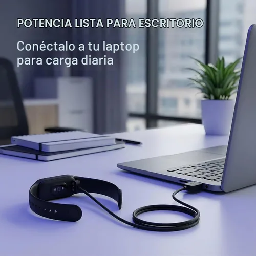 Vista 5 de Compatible con cargador de reloj inteligente Da Fit, cable de cargador USB de repuesto de 3.3 pies, cable de carga para reloj inteligente, reloj