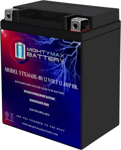 Vista 18 de Batería Mighty Max YTX12-BS - 12 V 10 Ah, 180 CCA, Batería SLA AGM para motocicleta recargable libre de mantenimiento