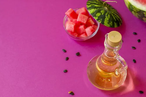 Vista 6 de Aceite de semilla de sandía, puro, sin refinar, prensado en frío, virgen, aceite portador, 8 onzas, para cabello, piel, uñas, cuerpo, vello facial