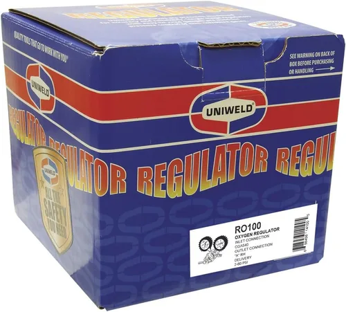Vista 5 de Uniweld Regulador de oxígeno de la serie Centurion RO100 con conexión de salida "A" y entrada 540 CGA