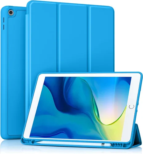 Vista 37 de Akkerds - Funda Compatible con iPad de 10.2 Pulgadas 2021/2020/2019, para iPad de 9ª/8ª/7ª Generación con Soporte para Lápiz, Funda Protectora
