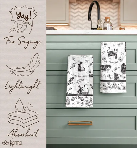 Vista 6 de Karma Gifts Boho paños de cocina - Abeja