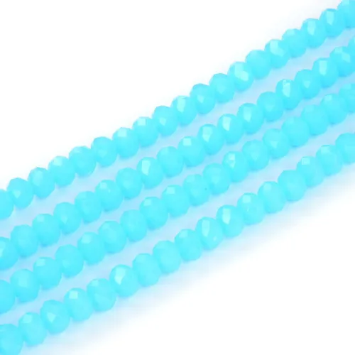 Vista 10 de 500 piezas de cuentas de cristal checo facetadas rondelle de 4 mm, pequeñas y diminutas, espaciadoras a granel, color amatista púrpura para hacer