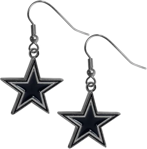 Vista 2 de Siskiyou Sports NFL - Juego de aretes colgantes y pulseras con dije para mujer