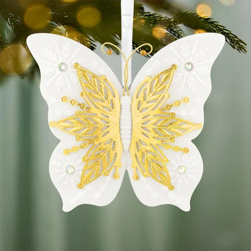 Vista 3 de Hallmark Keepsake Adorno (10º Aniversario Mariposas Brillantes)
