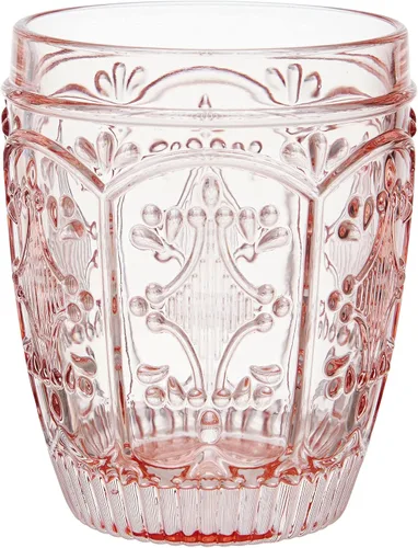 Vista 2 de Fitz & Floyd Fitz and Floyd - Juego de 4 rocas de caballete doble estilo antiguo, color rubor Rosa (Blush)
