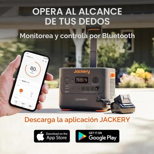 Vista 7 de Jackery Estación de energía portátil Explorer 2000 Plus, generador solar de 2042 Wh, compatible con panel solar para caravanas al aire libre