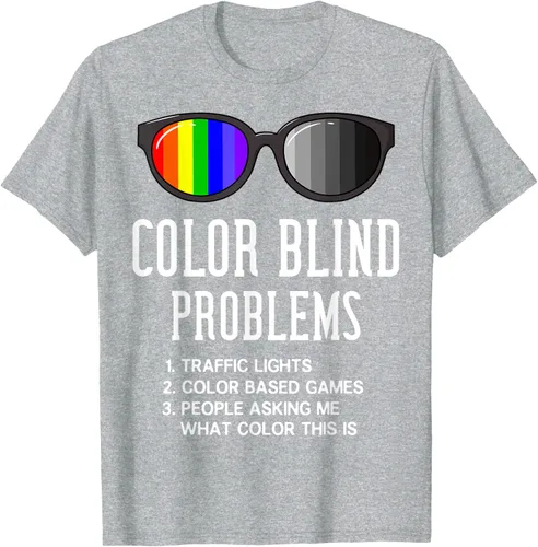 Vista 7 de Color Blind Problems - Camiseta para regalo con gafas de prueba