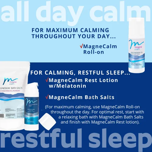 Vista 5 de MG12 THE POWER OF MAGNESIUM MagneCalm Loción de descanso con melatonina, lavanda y manzanilla - Loción de mangesio para un descanso tranquilo, 5