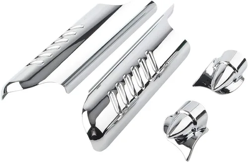 Vista 2 de Zhisheng Deflectores inferiores de pierna protectores de horquilla delantera modificación ligera para Harley Touring FLHT FLHR FLHX FLTR, Ultra