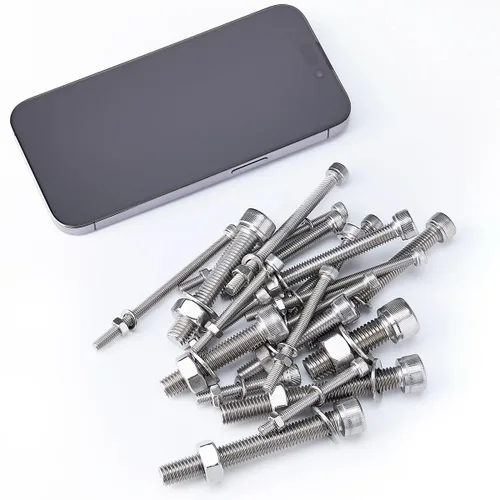 Vista 2 de 365PCS M5 M6 M8 M10 Surtido de pernos métricos para maquinaria de precisión Tornillos de cabeza cilíndrica de acero inoxidable 304, tuercas