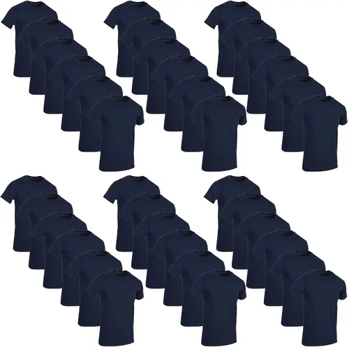 Vista 13 de SOCKS'NBULK Camisetas de manga corta con cuello redondo de algodón para Paquete de 12 variados.