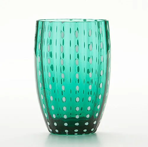 Vista 9 de Zafferano Perle - Vaso de cristal ámbar de 11 oz (juego de 2)