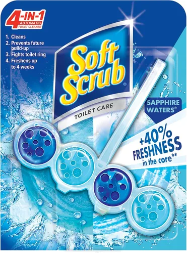Vista 12 de Soft Scrub Limpiador de taza de inodoro con colgador de borde 4 en 1, Lavanda, 2