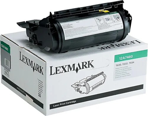 Vista 2 de Lexmark 12A7460 Tóner, rendimiento de 5000 páginas, negro