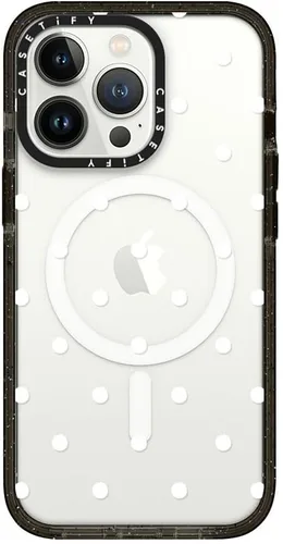 Vista 182 de CASETiFY Funda Impact para iPhone 13 [Protección contra caídas de grado militar 4X de 8.2 pies/Compatible con Magsafe] - #1 Mom - Transparente
