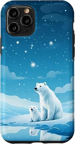 Vista 29 de Polar Bear, Arctic North Pole, Alaska Snow, Cute Polar Bears Case for iPhone 17
