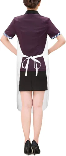Vista 8 de Funny Pangolin Kitchen Apron with Adjustable Neck Strap Waterproof for Cooking Baking Drawing