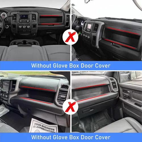 Vista 4 de Jaronx Compatible con Dodge RAM 1500 2500 3500 Organizador de Caja de Guantes 2024 2023 2022 2021 2020 2019, Bandeja Organizadora de Consola Central
