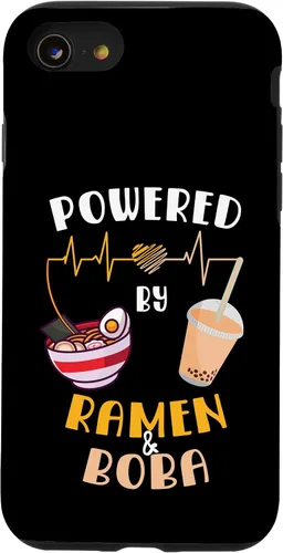 Vista 18 de Powered by Ramen & Boba Tea - Linda funda Kawaii Ramen Soup para iPhone 17
