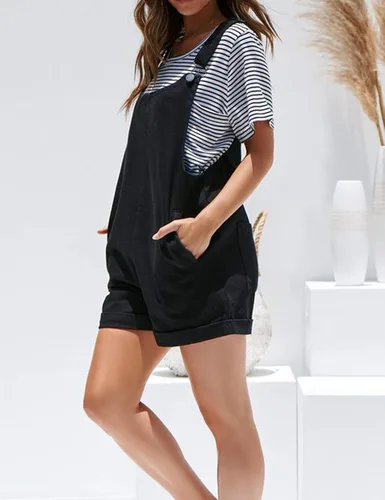 Vista 4 de Relipop Enterizo liso para mujer con bolsillos
