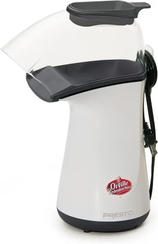 Vista 13 de Presto 04867 Poplite Plus Hot Air Popcorn Popper - Taza Medidora Incorporada + Derrite Mantequilla, Fácil de Limpiar, Enrollador de Cable