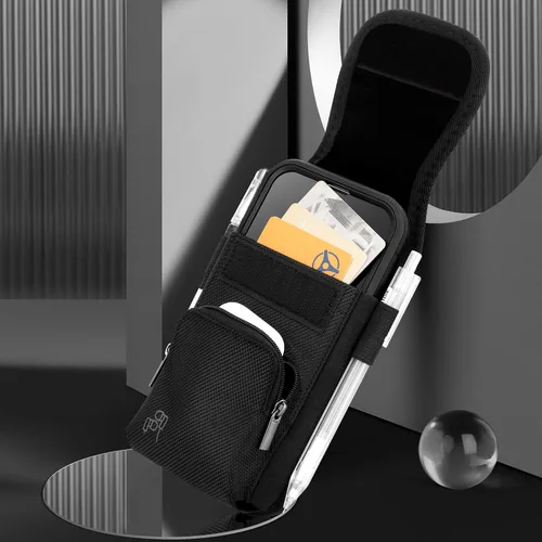Vista 9 de Perilogics Funda de nailon para cinturón de teléfono celular compatible con iPhone 17 Pro Max, 16 Pro Max, 16 Plus, 15 Pro Max, 15 Plus, 14 Pro Max