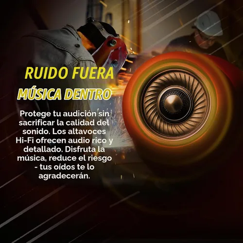 Vista 5 de Plugfones Protector Volume Limited - Tapones para los oídos, compatibles Negro & rojo
