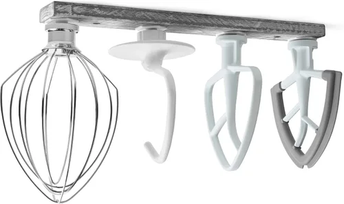 Vista 12 de Soportes de Madera para Accesorios de Batidora de Pie, Compatible con Accesorios de Mezcladora KitchenAid, Organizador de Accesorios de Cocina