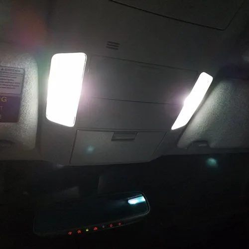Vista 5 de Kit de luces LED para interiores, accesorios para Toyota Tundra 2007-2021 6000 K, blanco brillante, mapa, visera, puerta de pie, bombillas