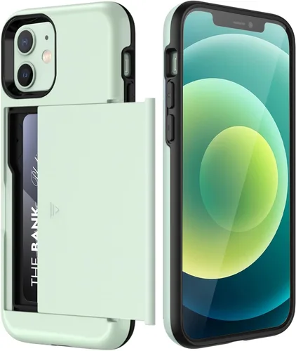Vista 11 de JETech Funda tipo cartera para iPhone 12/12 Pro de 6.1 pulgadas con tarjetero, cubierta protectora a prueba de golpes de doble capa, ranura oculta