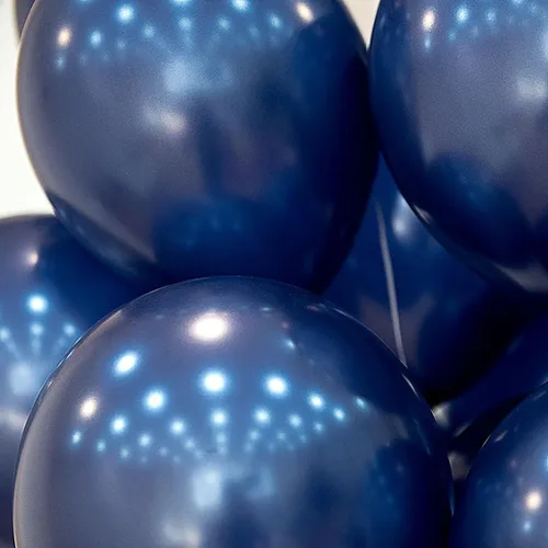 Vista 5 de Decoración de fiesta de cumpleaños número 11 para niños, pancarta de feliz cumpleaños, globos azules del número 11, globos metálicos plateados