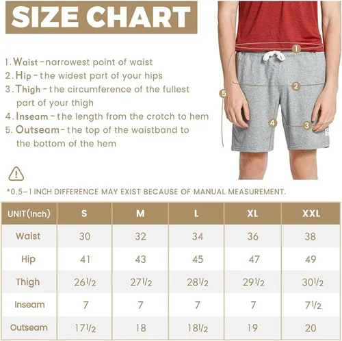 Vista 6 de maamgic Pantalones cortos deportivos para hombre de 7 pulgadas por encima de la rodilla, pantalones cortos de gimnasio con bolsillos con cremallera