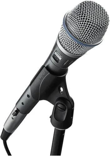 Vista 6 de Micrófono condensador SHURE para manejar aplicaciones vocales, Gris