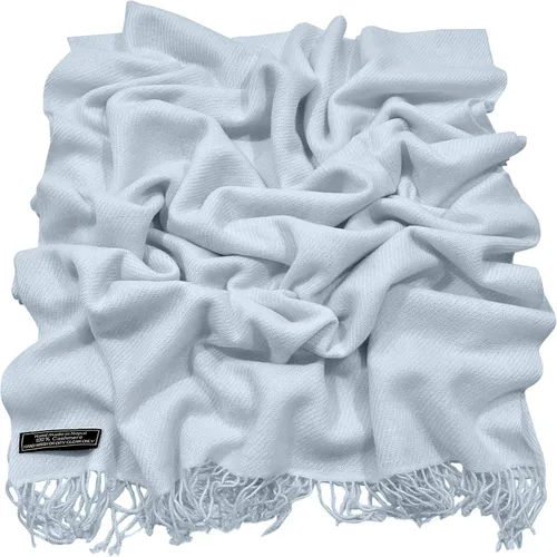 Vista 3 de CJ Apparel 100% Cashmere Shawls Shawl Scarf Wrap Stole Scarves Wraps Stoles Azul bebé