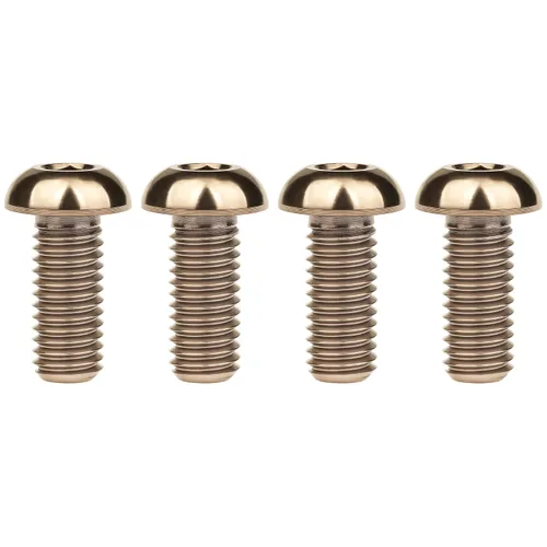 Vista 30 de Tornillos de titanio M8 con cabeza de botón, paquete de 4 (M8x15mm, negro) 15 20 25 30 1.378 in disponible para modificaciones de coches
