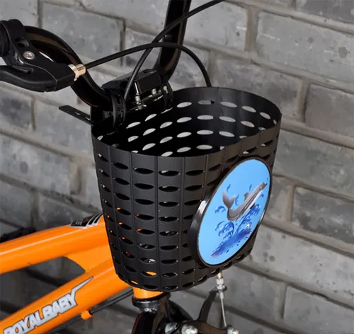 Vista 7 de Cesta para manubrio de bicicleta para niños Noviko, cesta para bicicleta con campana y radios de rueda para niñas